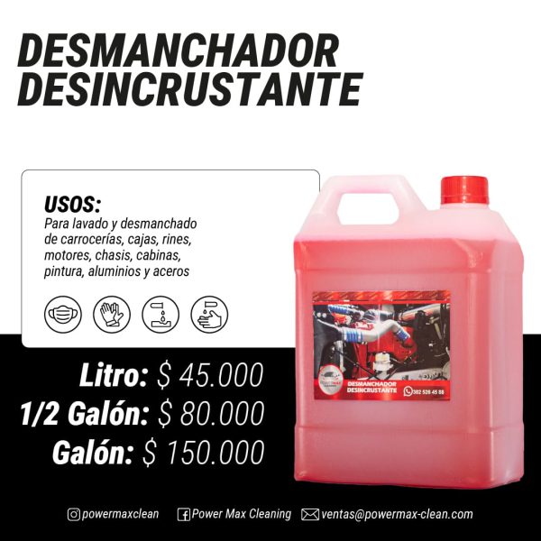 DESMANCHADOR DESINCRUSTANTE - Imagen 2