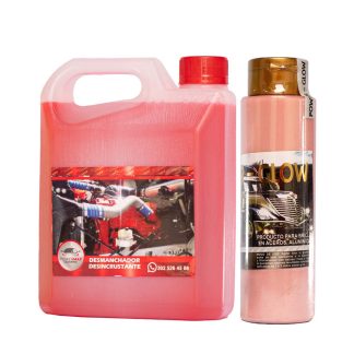 COMBO 2: DESMANCHADOR DESINCRUSTANTE EN 1/2 GALÓN + POWER GLOW 500ML