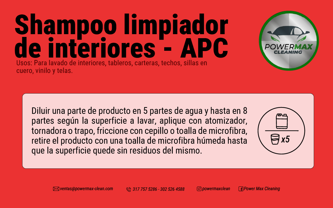 APC Limpiador de Interiores - Imagen 3